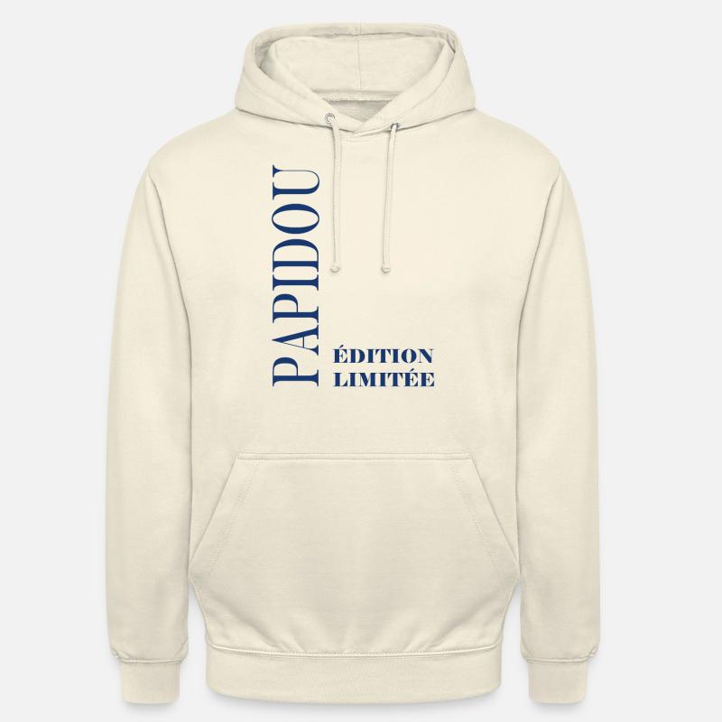 papidou - Sweat-shirt à capuche unisexe - vanille