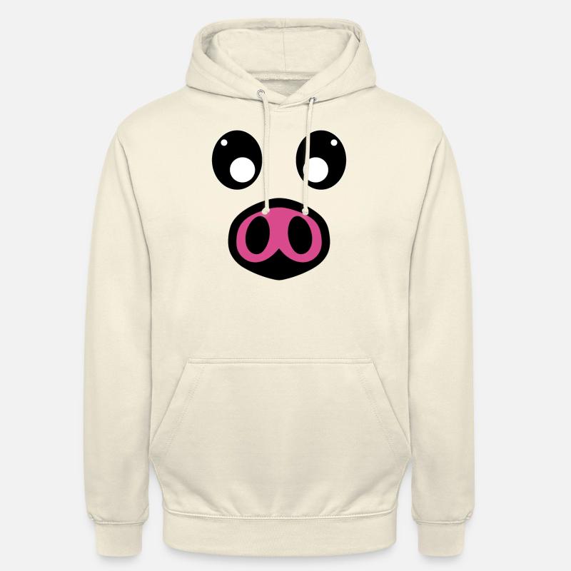 Déguisement de cochon - Sweat-shirt à capuche unisexe - vanille