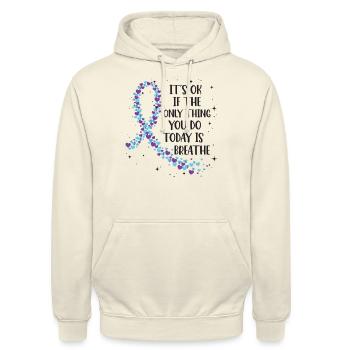 Suicide Prevention Awareness - Unisex Hoodie - vanilla - Front - Alina (178cm) & Michal (187cm)