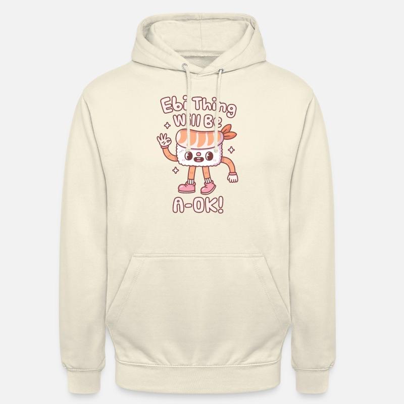 Niedliches Garnelen-Sushi-Ebi-Ding wird ein okes Wortspiel sein - Unisex Hoodie - Vanille-Milchshake