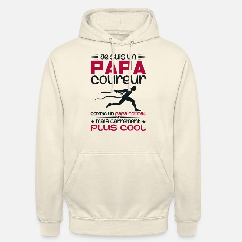 Ich bin ein Marathonläufer-Vater - Unisex Hoodie - Vanille-Milchshake