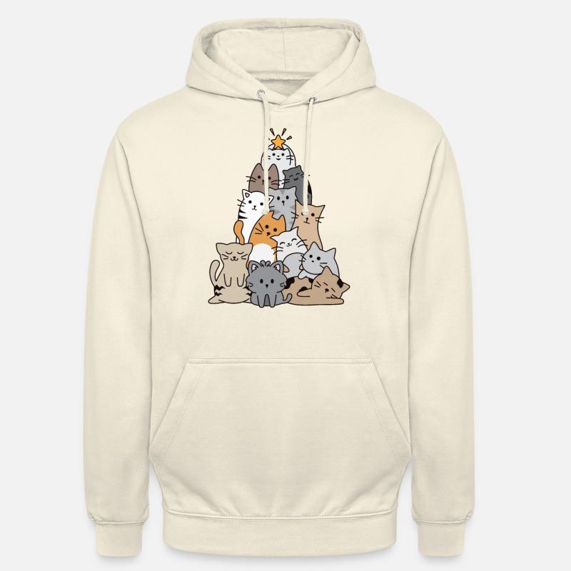Arbre de Noël pour chat - Sweat-shirt à capuche unisexe - vanille