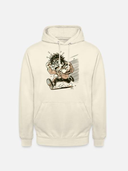 Giapponese nerd arrabbiato otaku - Felpa con cappuccio unisex - milkshake