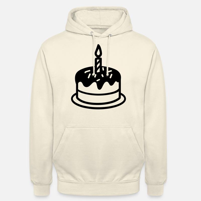 Gateau d'anniversaire - Sweat-shirt à capuche unisexe - vanille