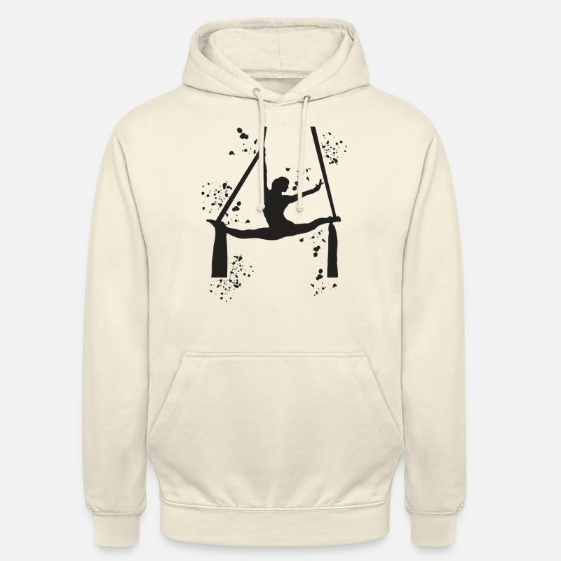 Panno Verticale Acrobazie Aeree Seta Aerea - Felpa con cappuccio unisex - milkshake