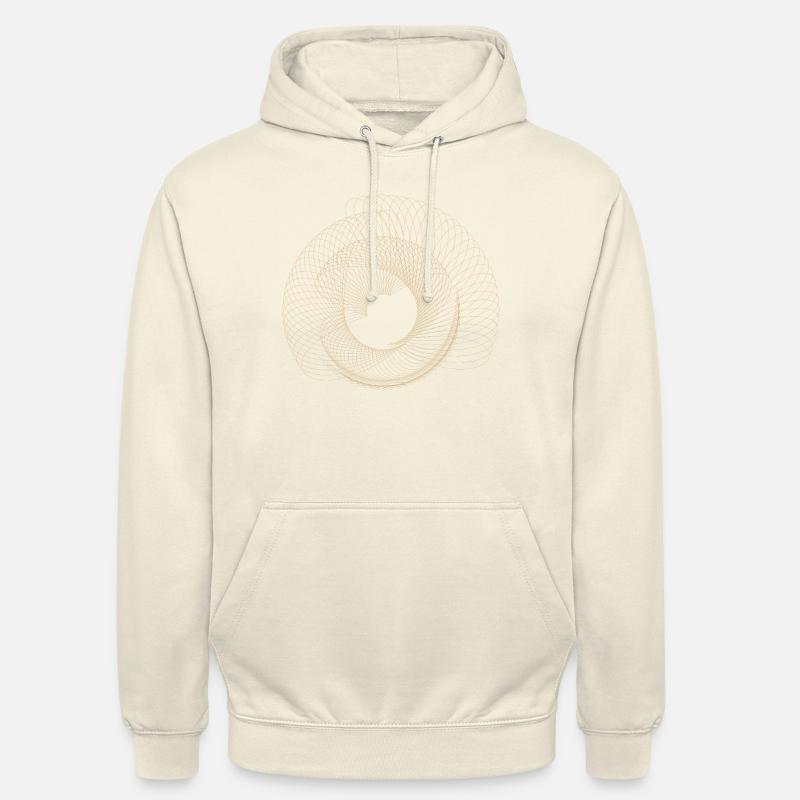 Conception de points abstraits - Sweat-shirt à capuche unisexe - vanille