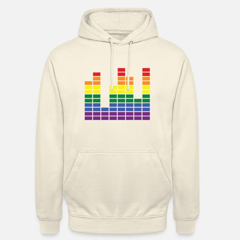 Visualiseur audio du mois de la fierté - Sweat-shirt à capuche unisexe - vanille