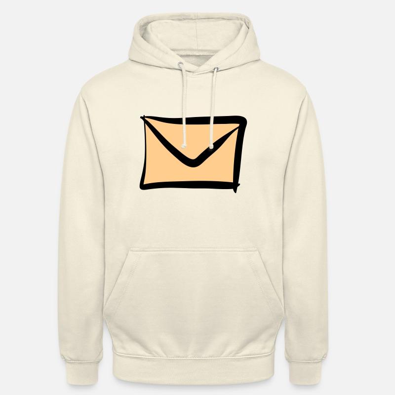 Letter / Envelope icon. Post / E-Mail. - Unisex Hoodie - vanilla