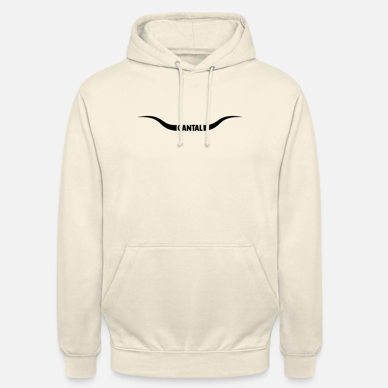 Basique Cantal cornes - Sweat-shirt à capuche unisexe - vanille