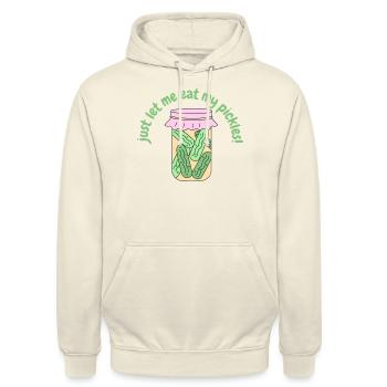 Pickles - Unisex Hoodie - vanilla - Front - Alina (178cm) & Michal (187cm)