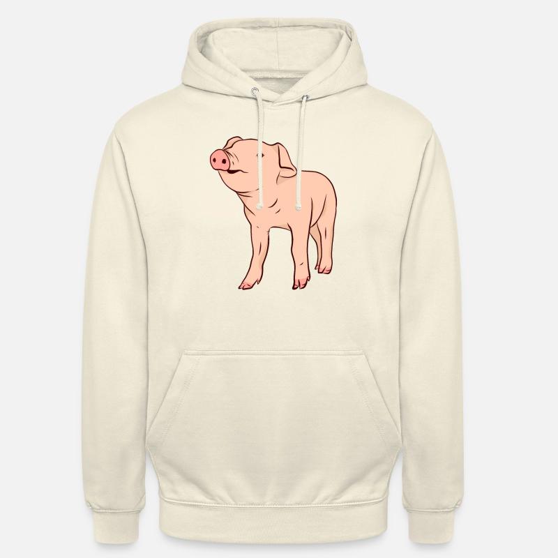 Cochons Cochons Cochons - Sweat-shirt à capuche unisexe - vanille