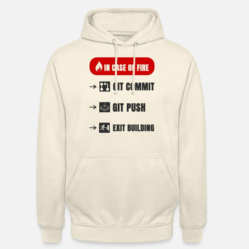 Feu de git - Sweat-shirt à capuche unisexe - vanille