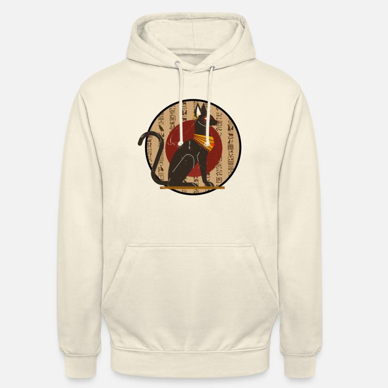 Sphinx Cat from Egypt Egypt Circle - Unisex Hoodie - vanilla