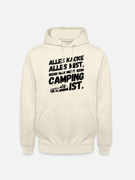 Camper Camping Campen Gedicht II - Unisex Hoodie - Vanille-Milchshake