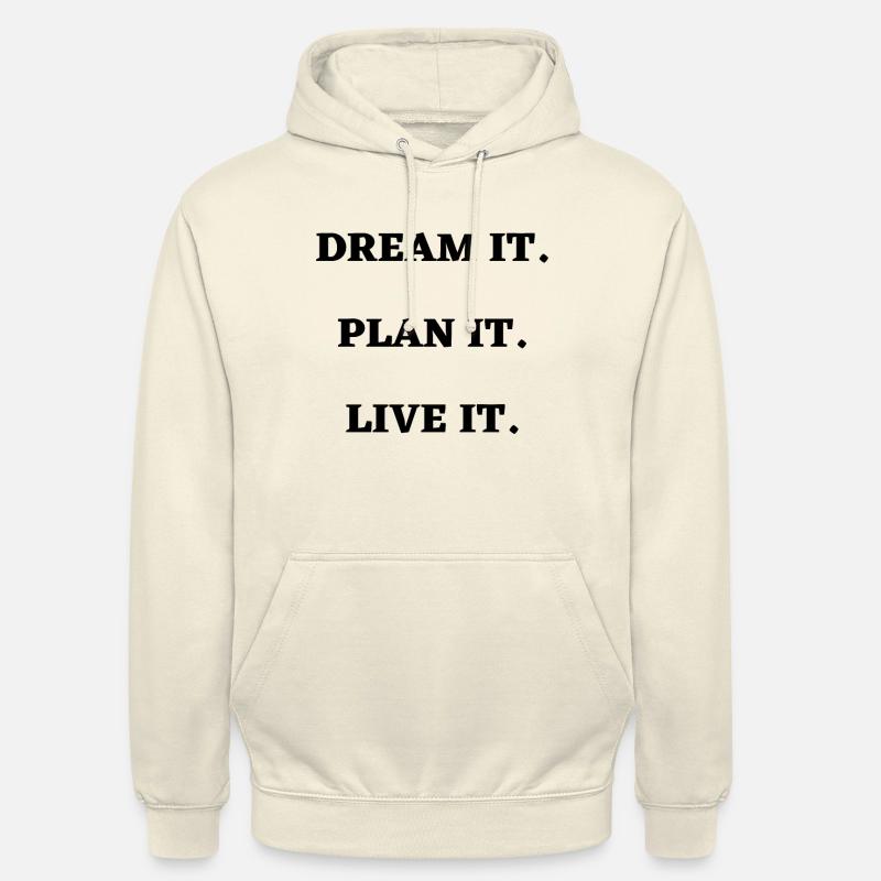 Slogan d'attitude de citation de motivation - Sweat-shirt à capuche unisexe - vanille