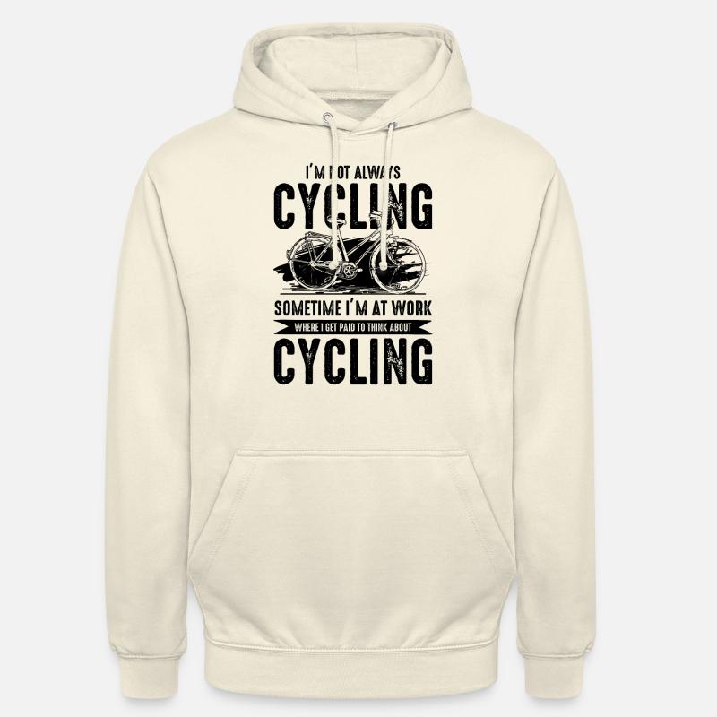Vélo cyclisme devis vélo - Sweat-shirt à capuche unisexe - vanille