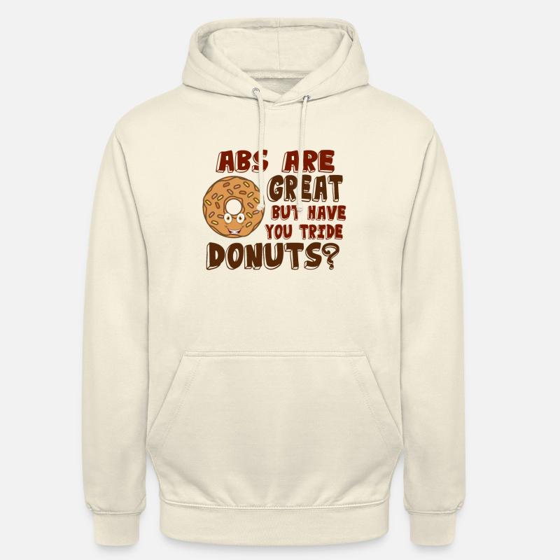 Donat abs - Bluza z kapturem typu unisex - shake waniliowy