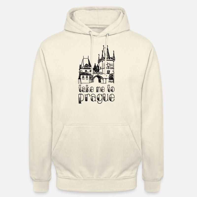 Emmène-moi à Prague - Sweat-shirt à capuche unisexe - vanille