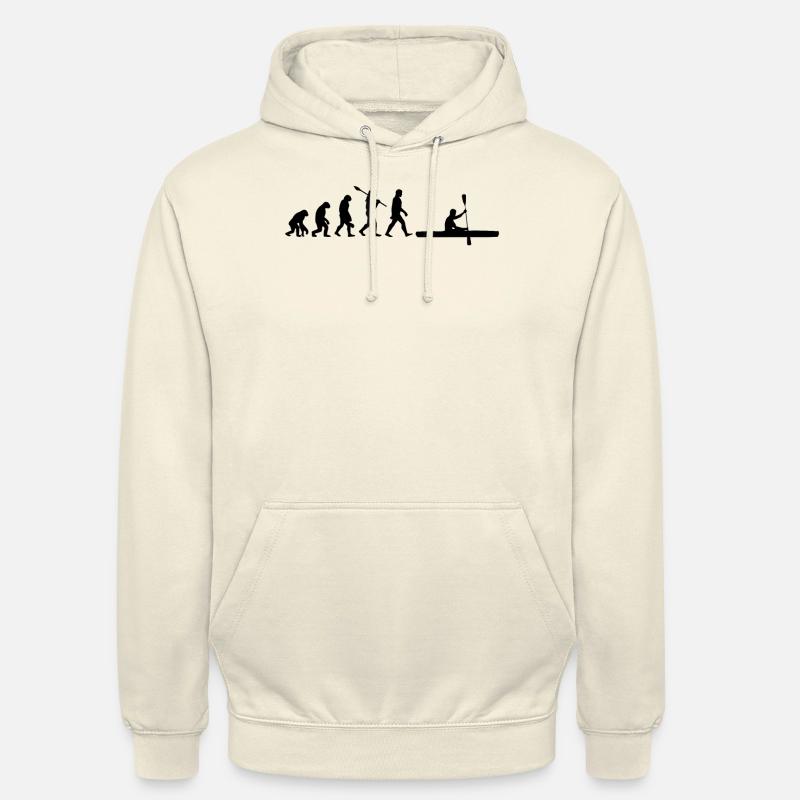 Rudern Ruderer Ruderboot Evolution - Unisex Hoodie - Vanille-Milchshake