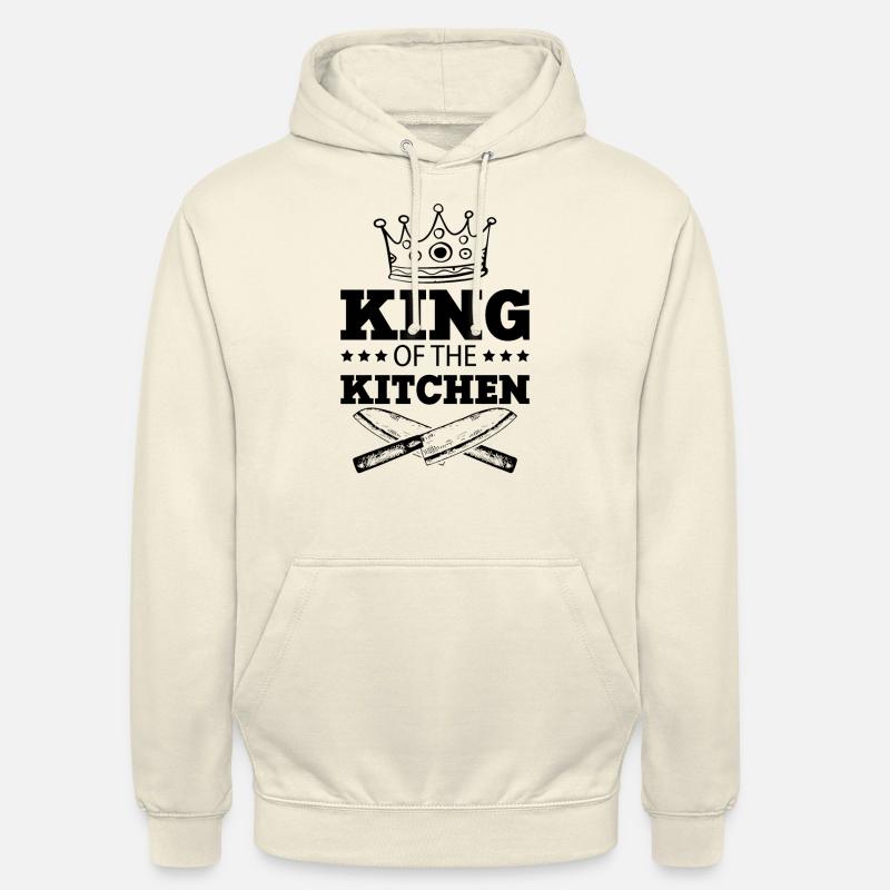 chef chef king devise cuisinier - Sweat-shirt à capuche unisexe - vanille