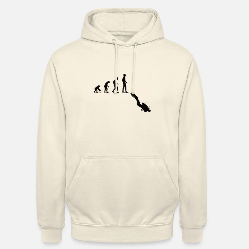 Tauchen Evolution | Menschen Entwicklung Idee - Unisex Hoodie - Vanille-Milchshake