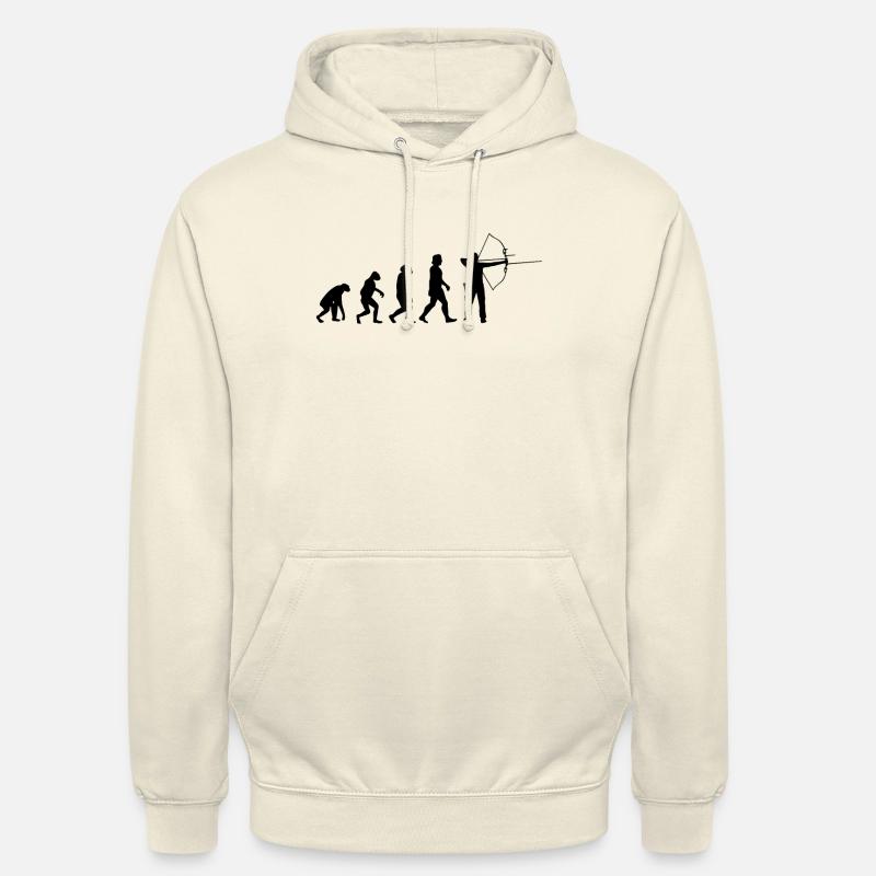 Bogenschütze Evolution Bogenschießen Pfeil Bogen - Unisex Hoodie - Vanille-Milchshake