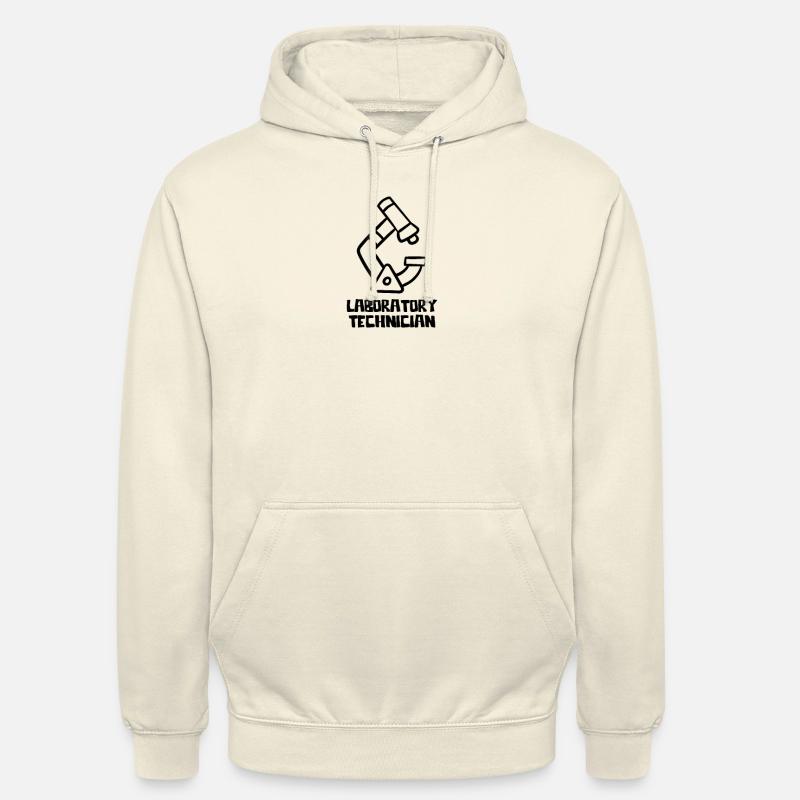 Technicien de laboratoire - Microscope - Sweat-shirt à capuche unisexe - vanille