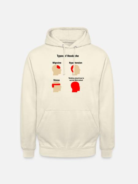 Études de médecine Étudiant en médecine Médecin - Sweat-shirt à capuche unisexe - vanille