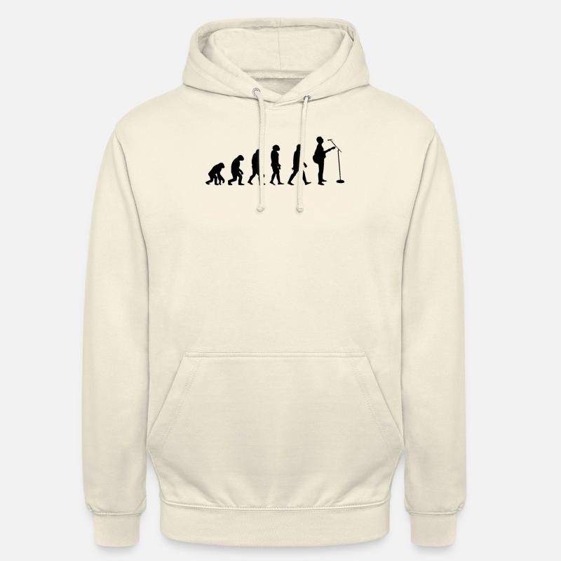 Évolution Du Guitare - Sweat-shirt à capuche unisexe - vanille