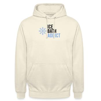 Eisbaden Gesundes Kaltes Eisschwimmen Kaltes - Unisex Hoodie - Vanille-Milchshake - Vorne - Alina (178cm) & Michal (187cm)