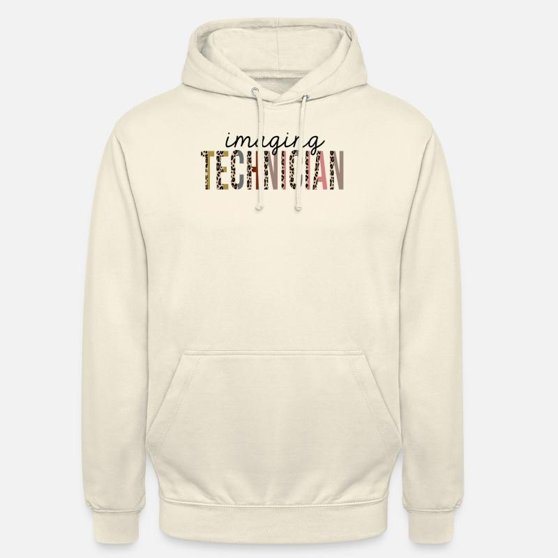 Imaging Techniker Leopard Print Lustig - Unisex Hoodie - Vanille-Milchshake
