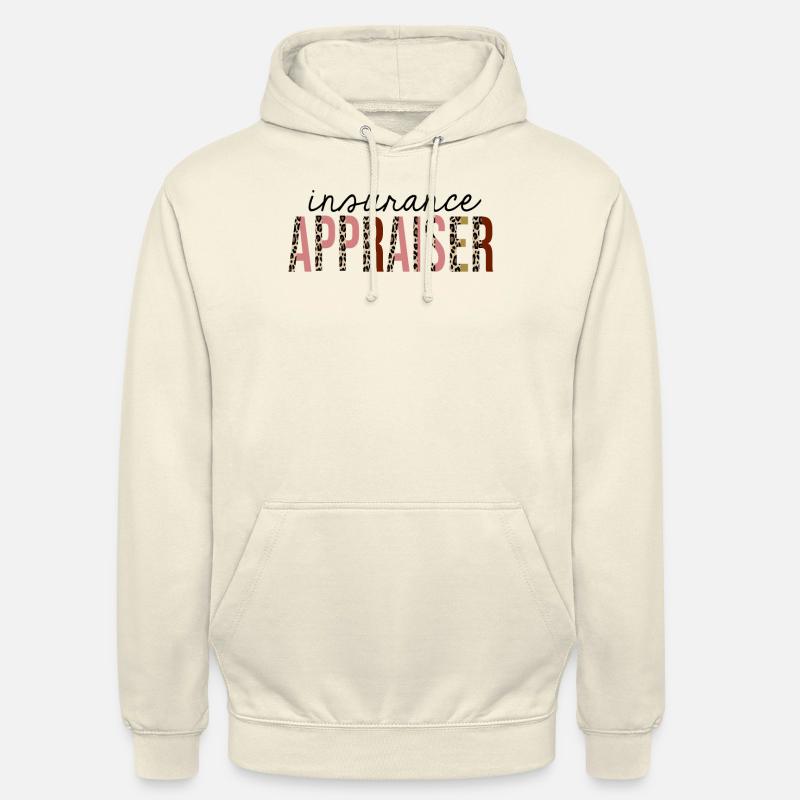Évaluateur d’assurance Leopard Print Drôle - Sweat-shirt à capuche unisexe - vanille