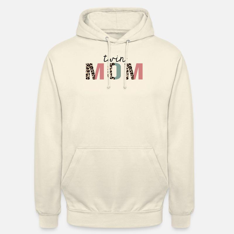 Zwillingsmutter Leopard Print Lustig - Unisex Hoodie - Vanille-Milchshake
