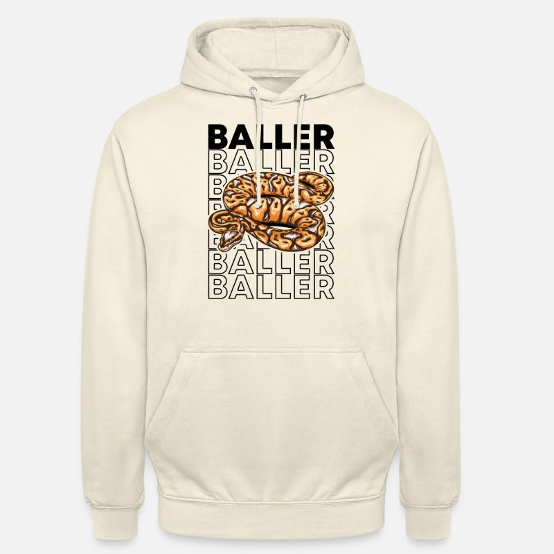 Ball Python 80's Style Baller Royal Python Snake Sweat-shirt à capuche unisexe