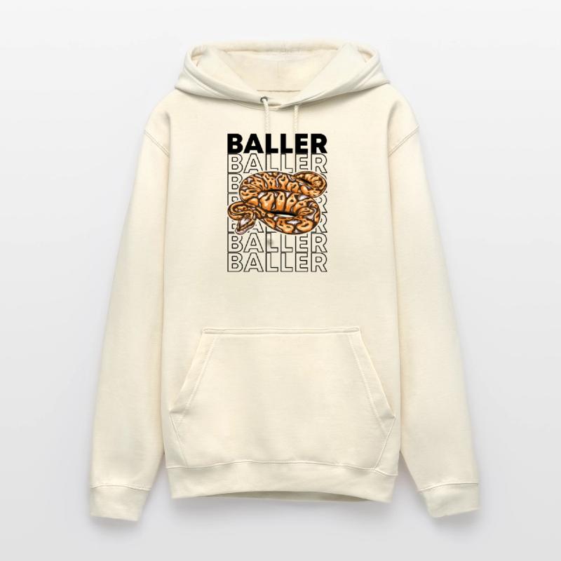 Ball Python 80's Style Baller Royal Python Snake Sweat-shirt à capuche unisexe