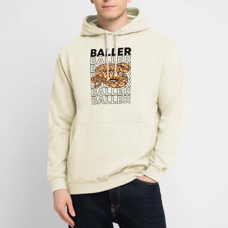 Ball Python 80's Style Baller Royal Python Snake Sweat-shirt à capuche unisexe