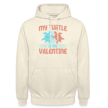Meeresschildkröten Meeresschildkröte Schildkrötenh - Unisex Hoodie - Vanille-Milchshake - Vorne - Alina (178cm) & Michal (187cm)