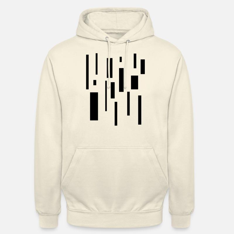 Rectangle abstrait Chaos Géométrie Minimalisme - Sweat-shirt à capuche unisexe - undefined