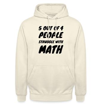 Mathematik Spruch Mathematiker Witz Humorvoll - Unisex Hoodie - Vanille-Milchshake - Vorne - Alina (178cm) & Michal (187cm)