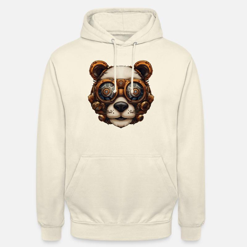 Steampunk Panda Bär Geschenk Steampunk - Unisex Hoodie - Vanille-Milchshake