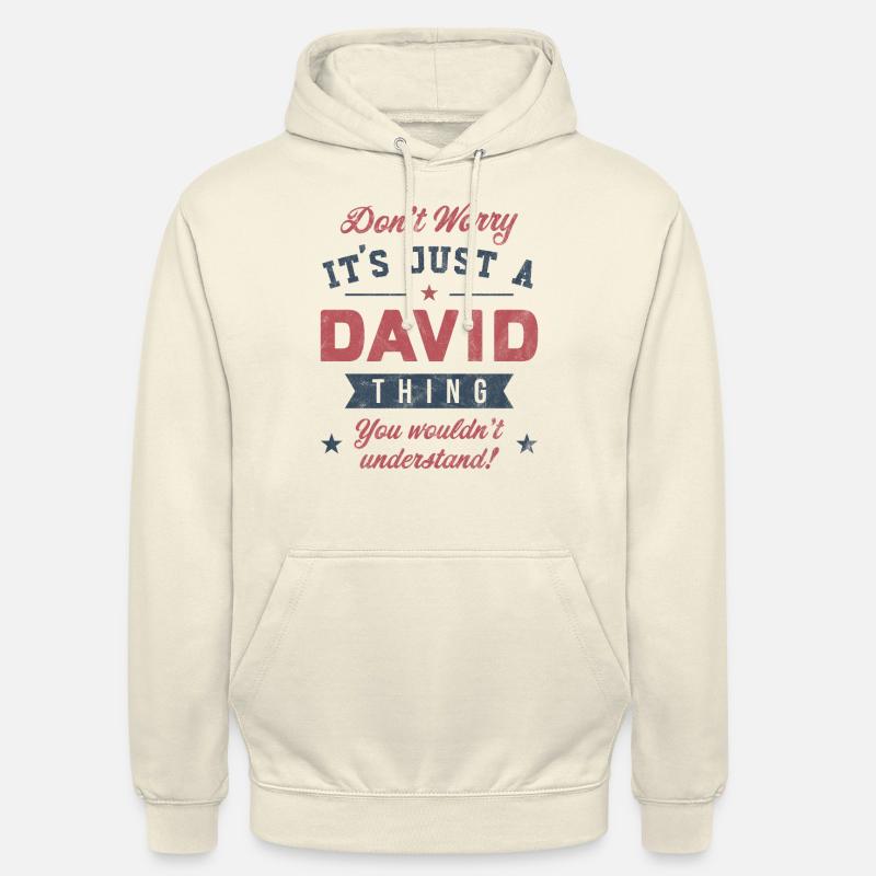 C’est un truc de David - Sweat-shirt à capuche unisexe - vanille