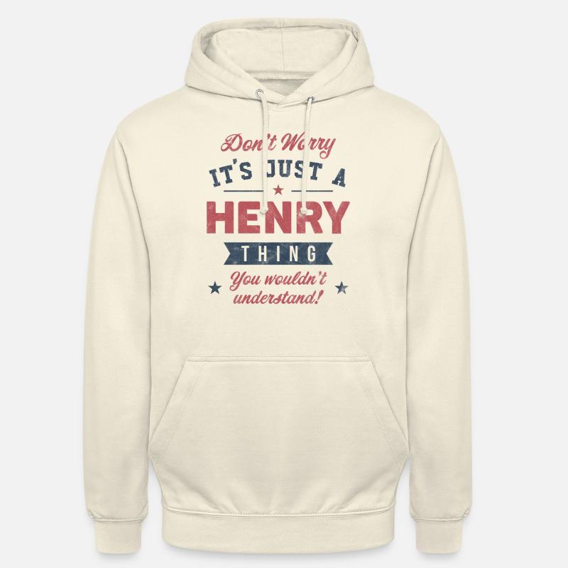 C’est un truc Henry - Sweat-shirt à capuche unisexe - vanille