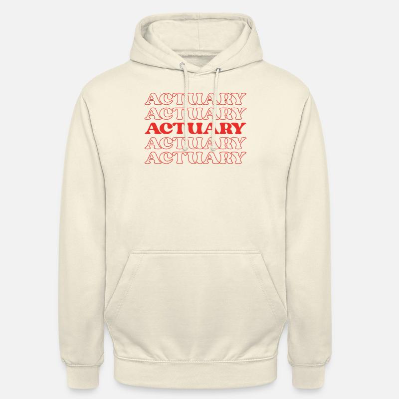 Actuaire Data Scientist Comptable Statistics - Sweat-shirt à capuche unisexe - vanille
