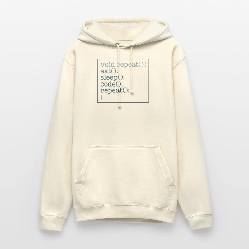 Chemise de programmeur, Void Repeat Eat Sleep Code Sweat-shirt à capuche unisexe