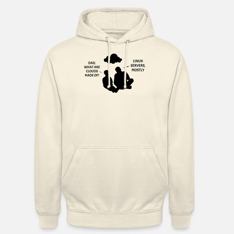 Clouds : Linux et les puzzles - Sweat-shirt à capuche unisexe - vanille