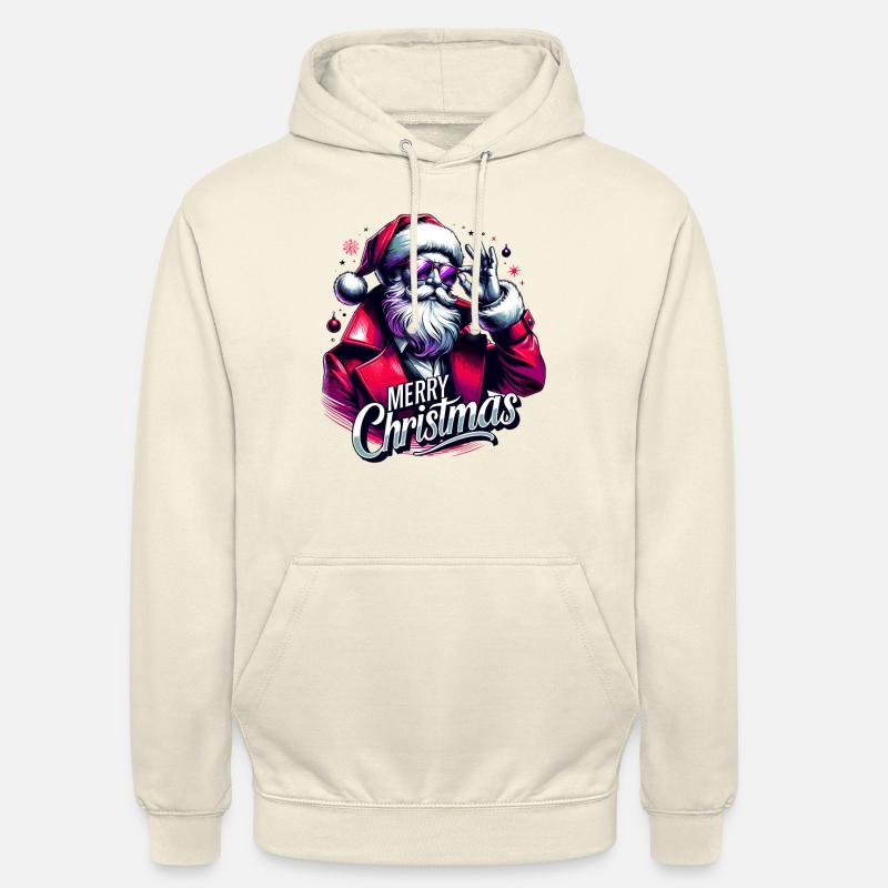 Joyeux Noël Père Noël - Sweat-shirt à capuche unisexe - vanille