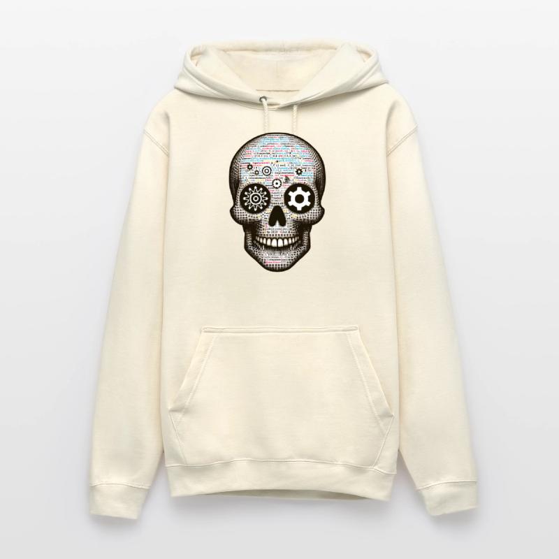 Matrice numérique du programmeur Code Master Skull Tee Sweat-shirt à capuche unisexe