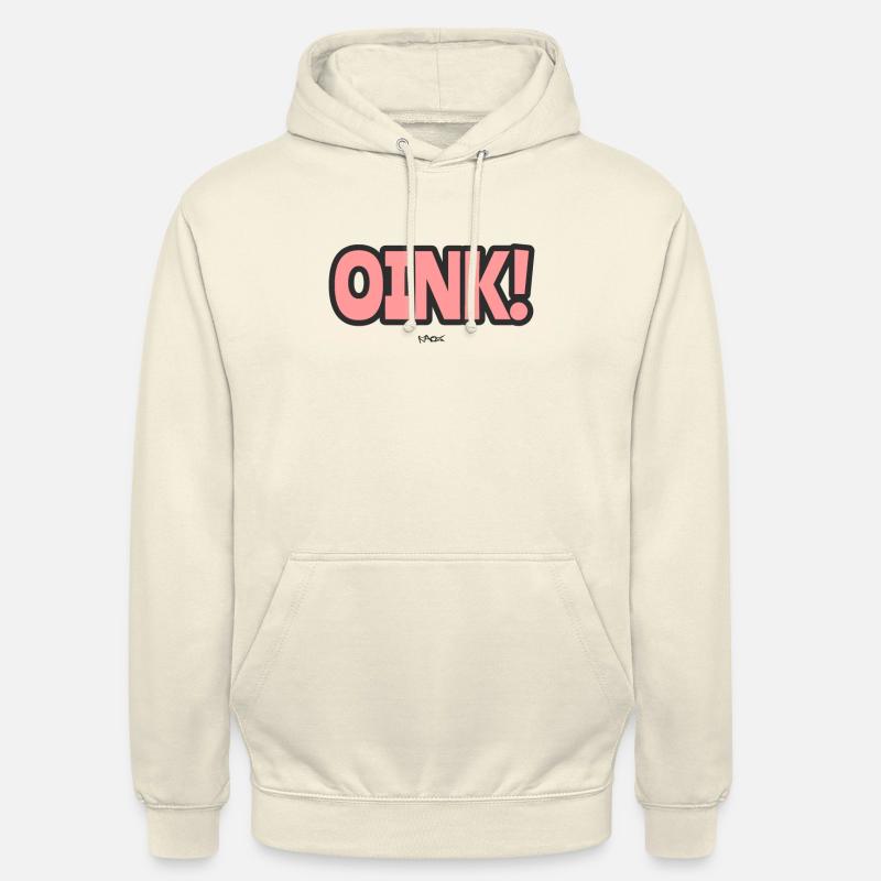 Grogner comme un cochon - Sweat-shirt à capuche unisexe - vanille