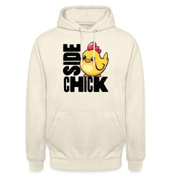 Côté poussin - Sweat-shirt à capuche unisexe - vanille - Devant - Alina (178cm) & Michal (187cm)
