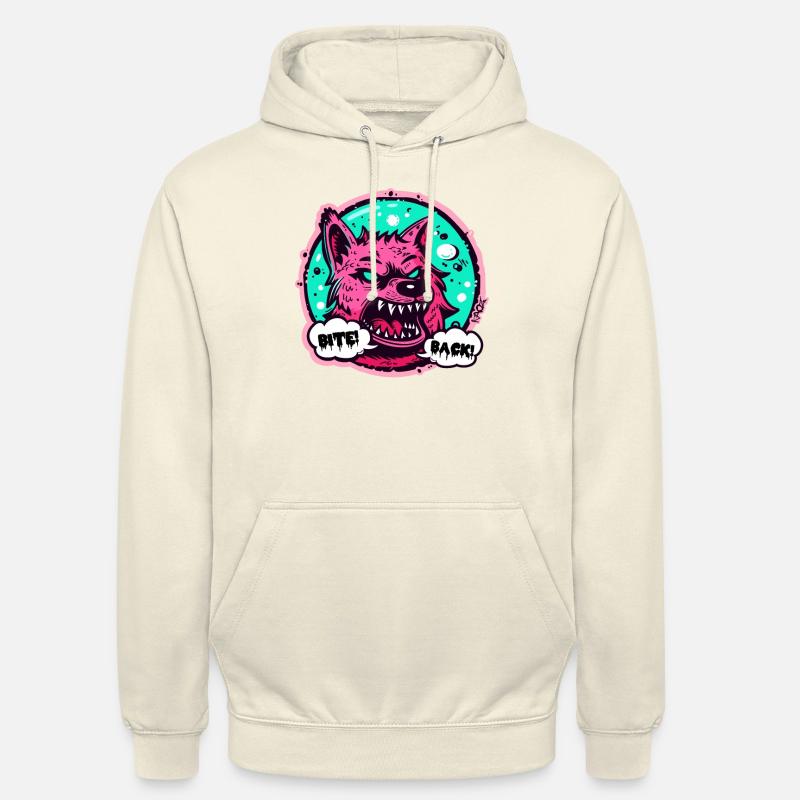 Werewolf Wolf: Bite back! - Unisex Hoodie - vanilla
